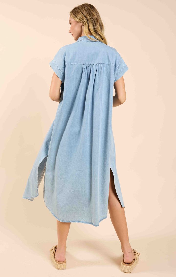 Energize Denim Shirt Dress