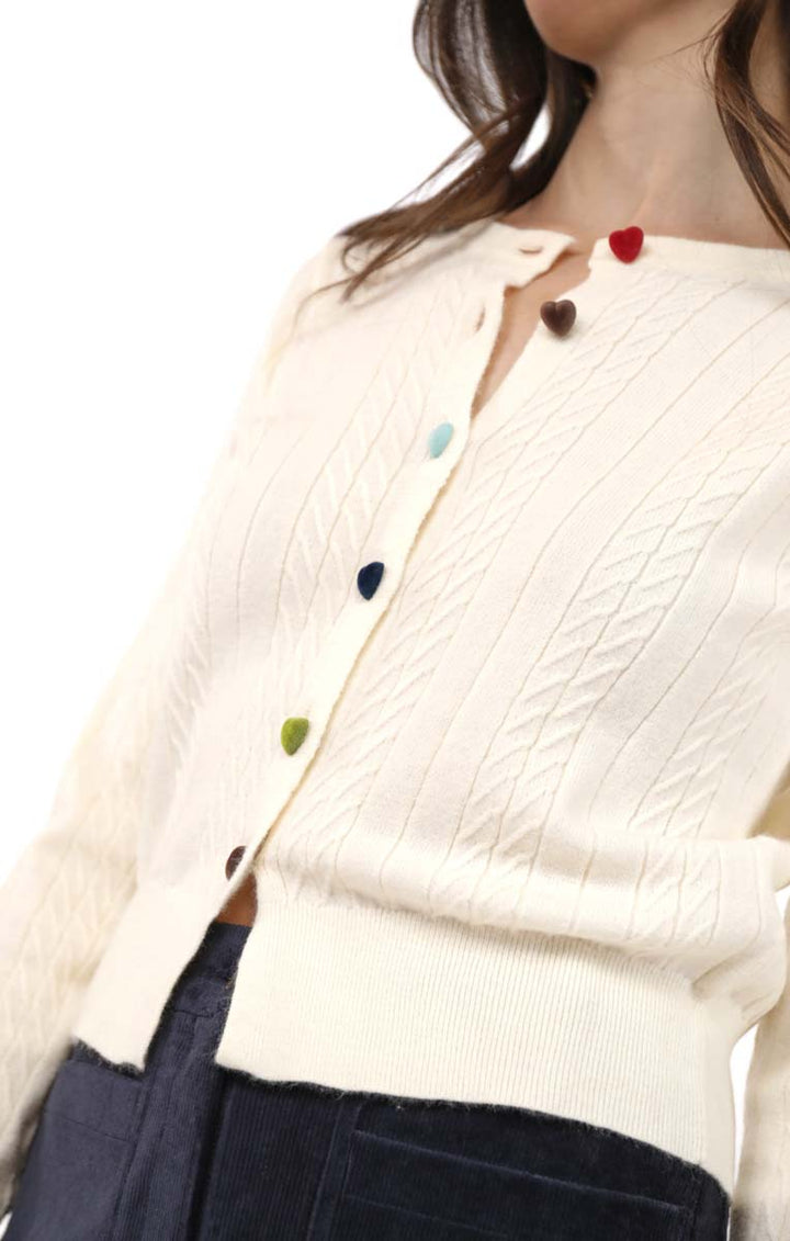 Mochi Heart Cardigan