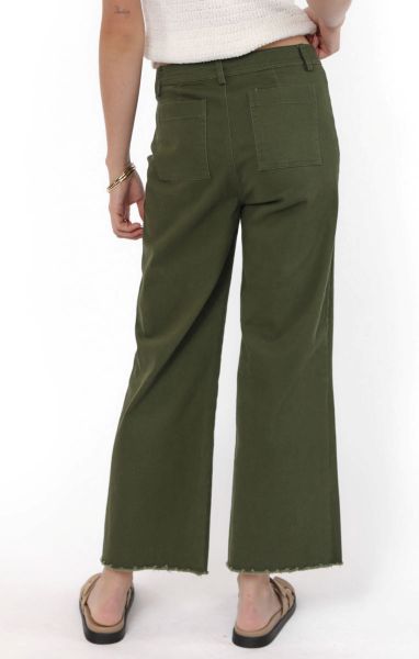Clear Eyes Denim Pants - Green