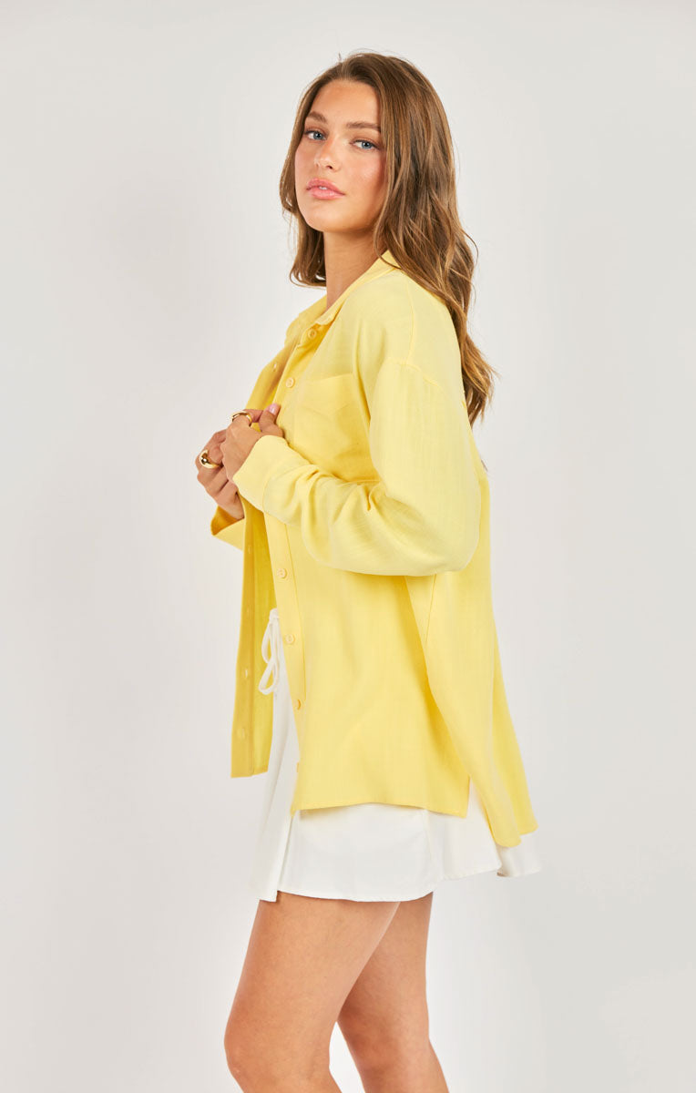Sugarloaf Button Up - Yellow