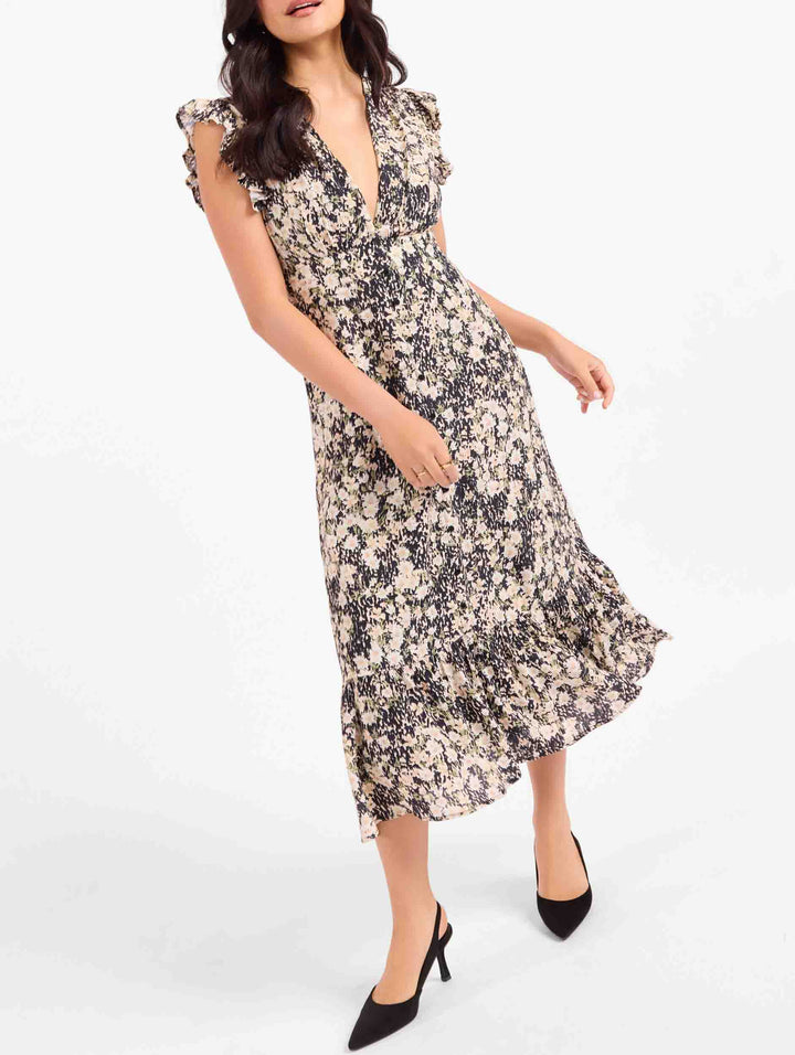 Painted Fields Midi Dress