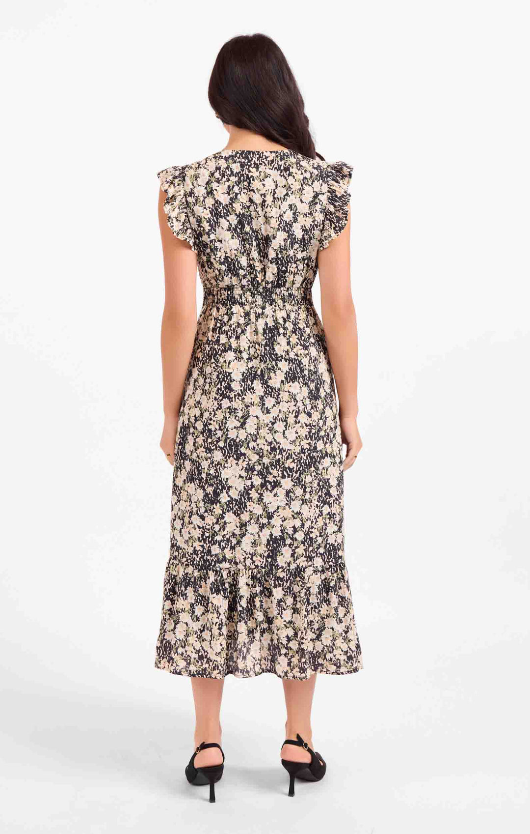 Painted Fields Midi Dress