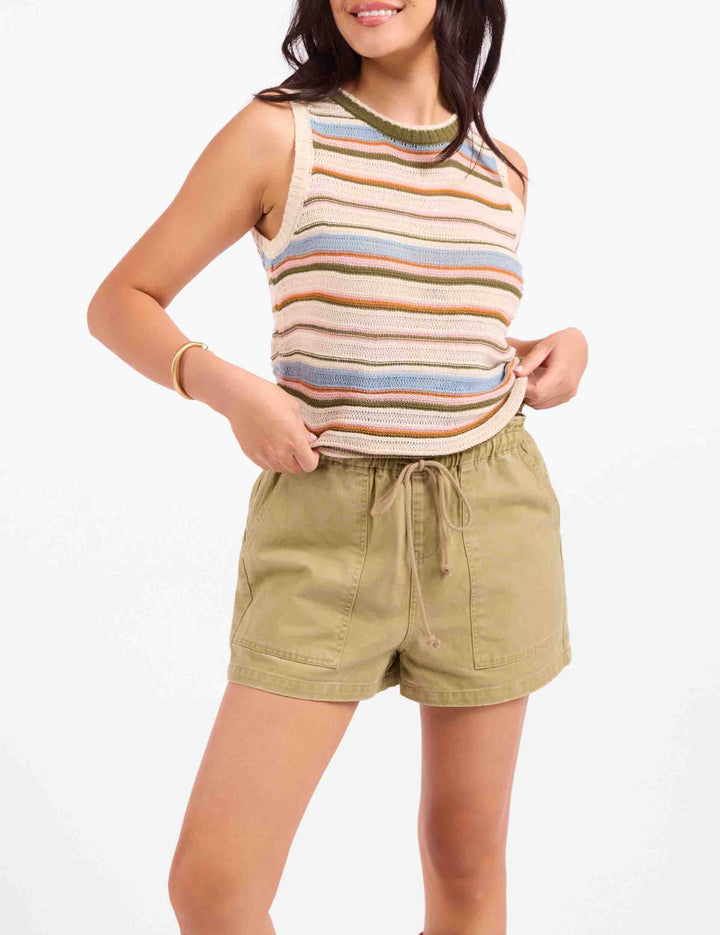 Fall Stripe Sweater Tank
