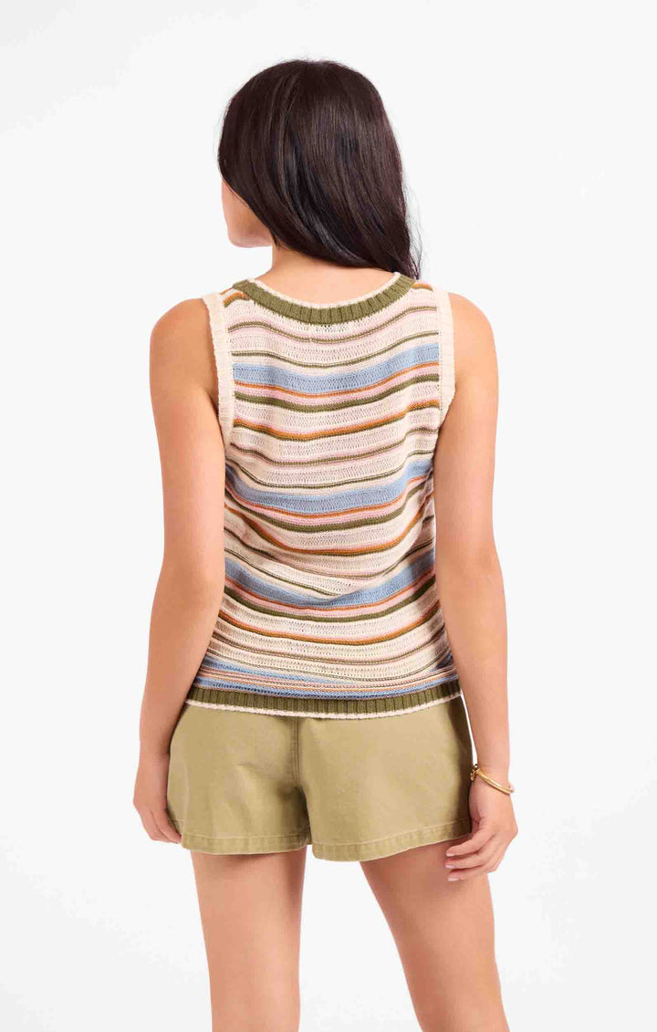 Fall Stripe Sweater Tank
