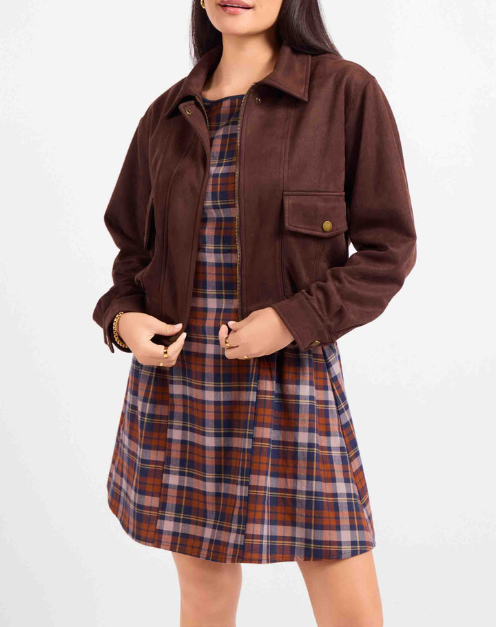 Risk Taker Faux Suede Jacket