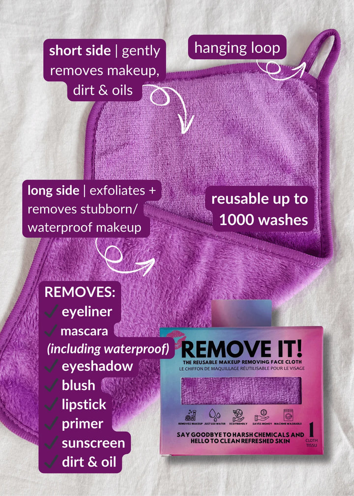 Remove It Makeup Remover Cloth - Purple