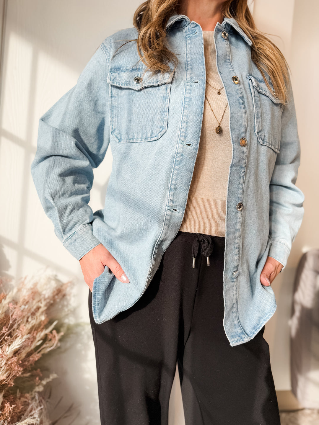 Naya Oversized Denim Shirt Jacket