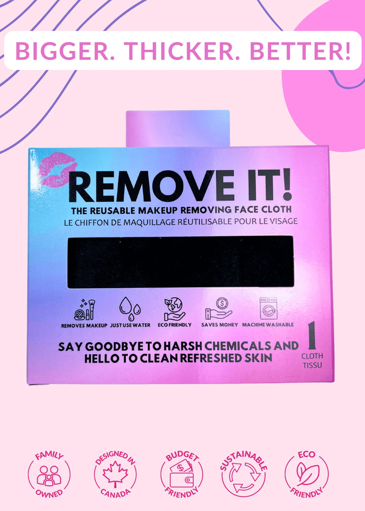 Remove It Makeup Remover Cloth - Black