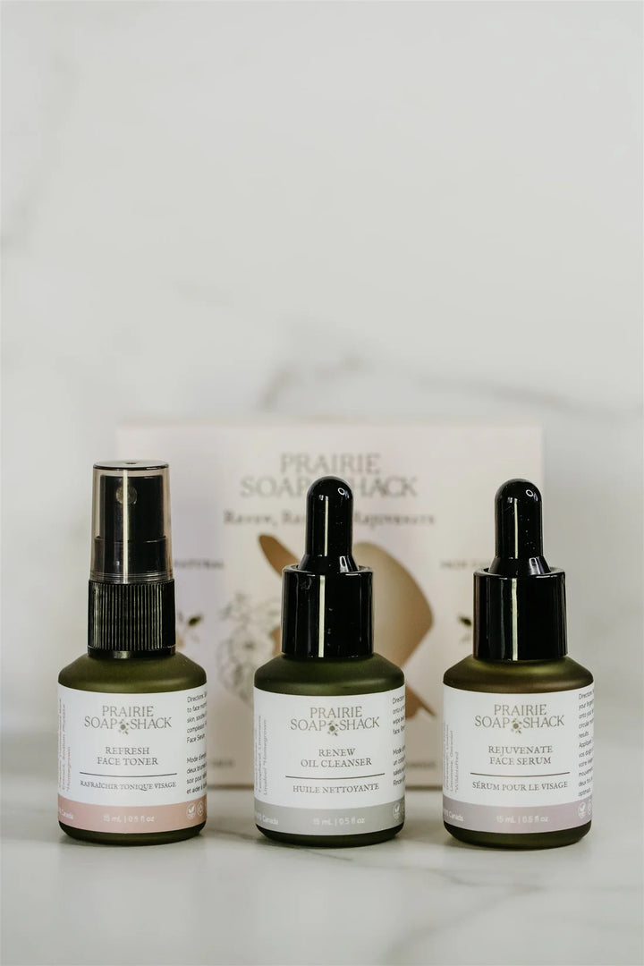 Mini Skincare Trio - Cleanser, Toner, & Serum