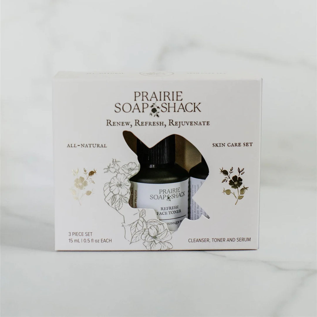 Mini Skincare Trio - Cleanser, Toner, & Serum