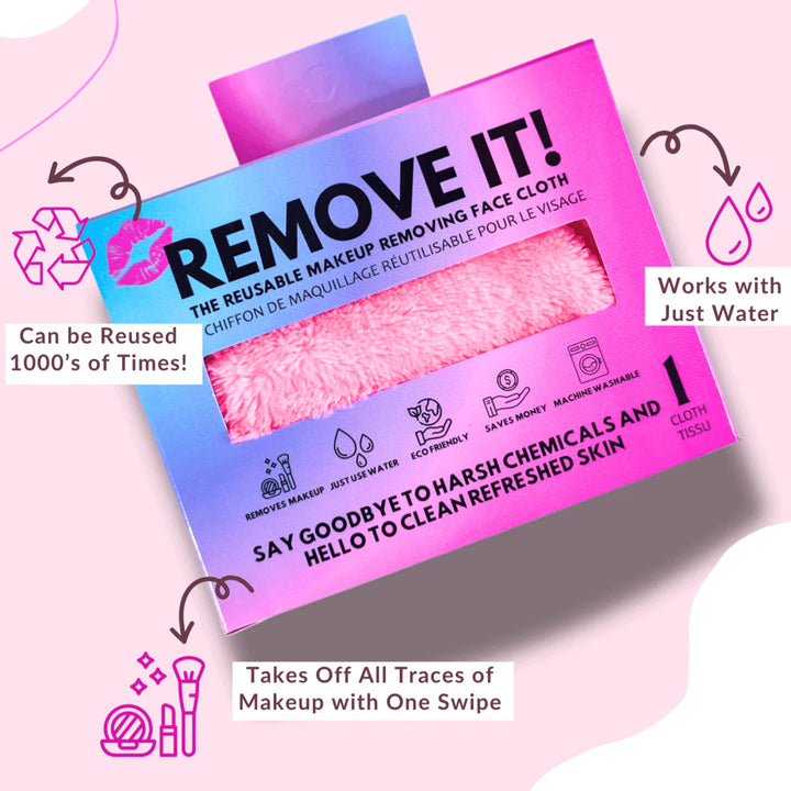 Remove It Makeup Remover Cloth - Pink