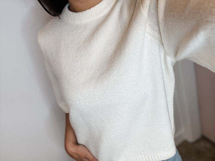 Boom Sweater Tee - Cream
