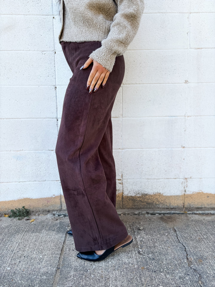 Perra Faux Suede Pants