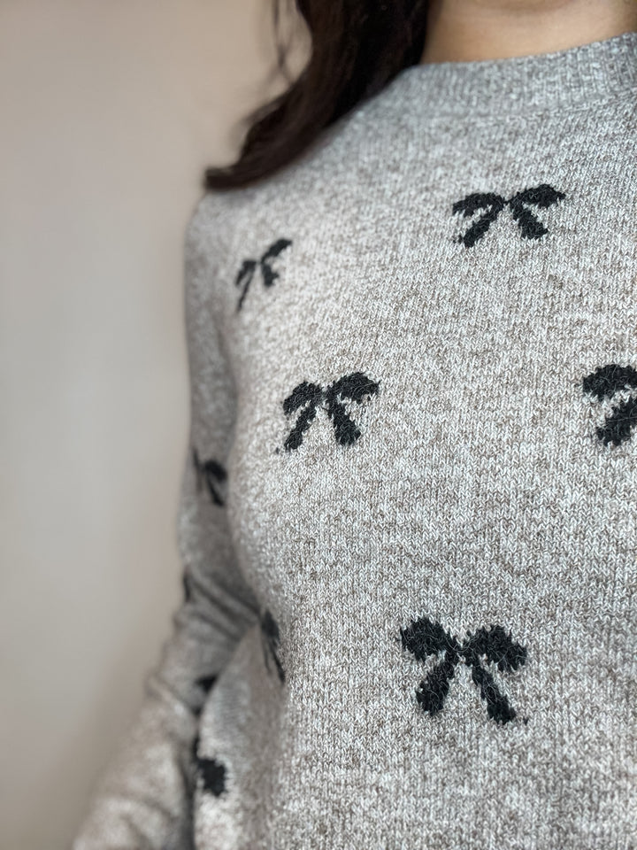 Doffy Sweater - Black Bows