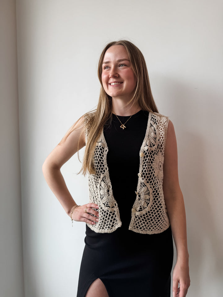 Knita Crochet Vest Top