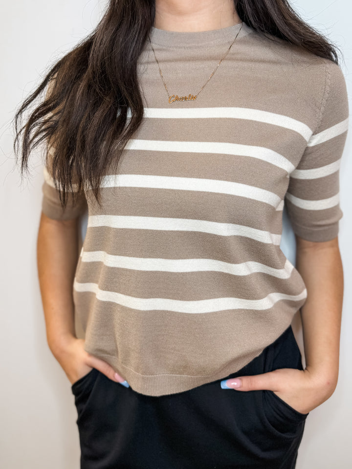 Saba Striped Sweater Tee