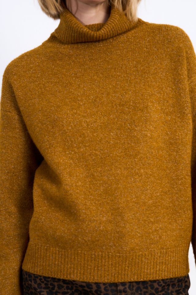 Classic Turtleneck Sweater - Mustard