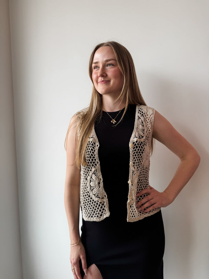 Knita Crochet Vest Top