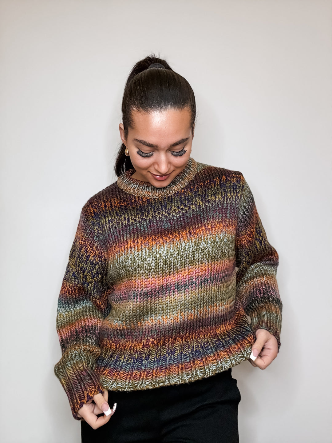 Chunky Multi-Color Sweater