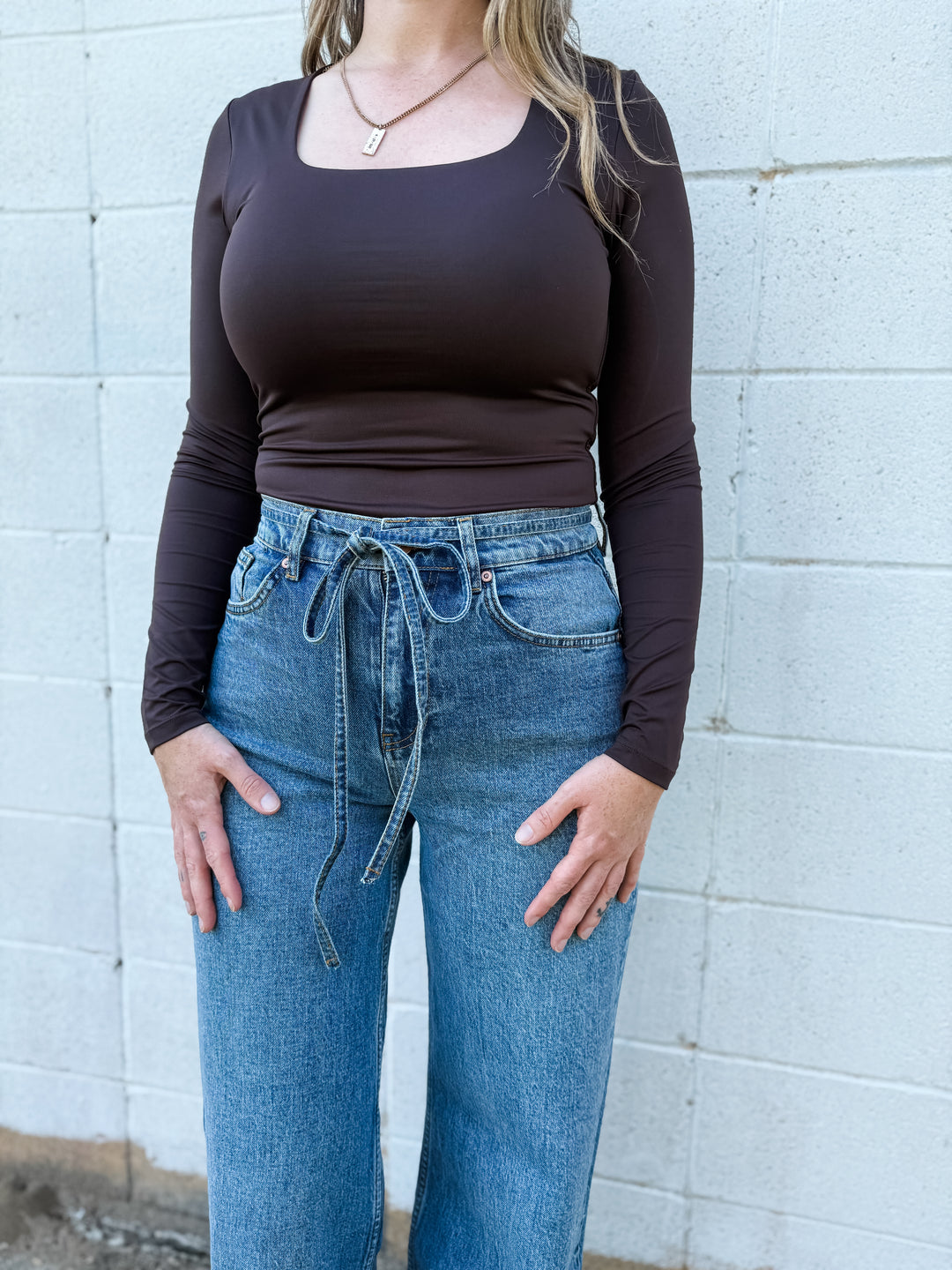 Mariana LS Top - Brown
