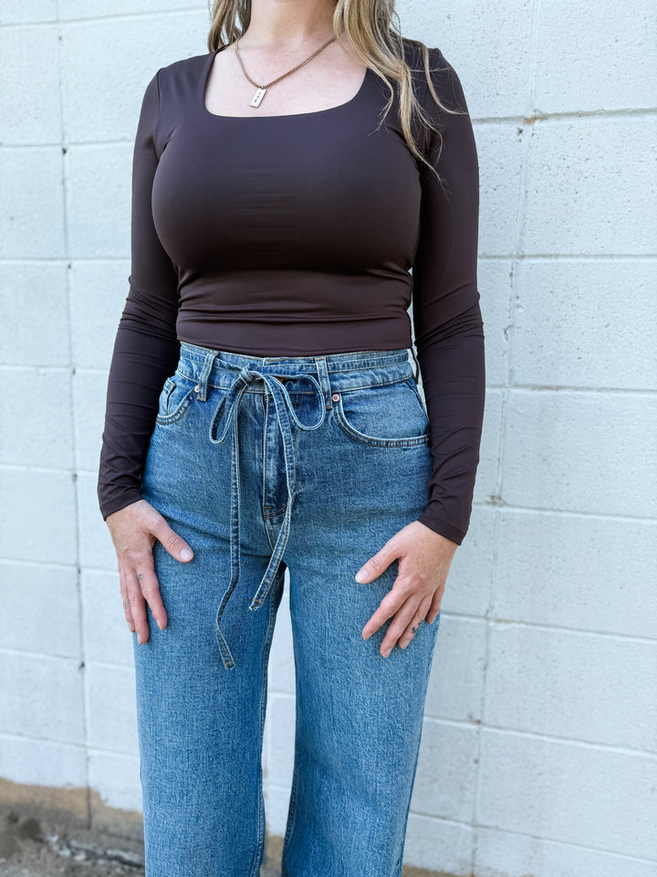 Mariana LS Top - Brown