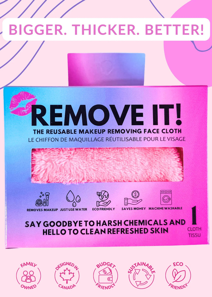 Remove It Makeup Remover Cloth - Pink