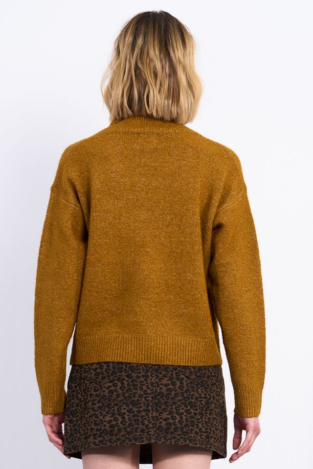 Classic Turtleneck Sweater - Mustard