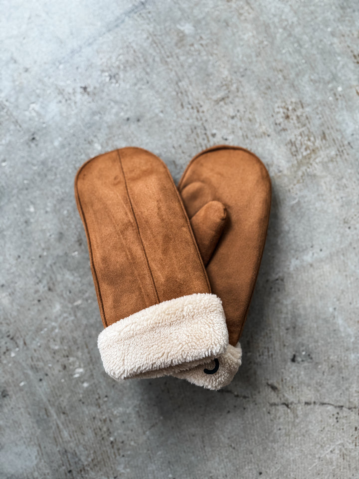 Nicki Faux Suede Mittens