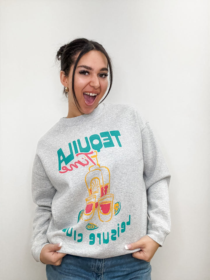 Tequila Time Oversized Sweatshirt