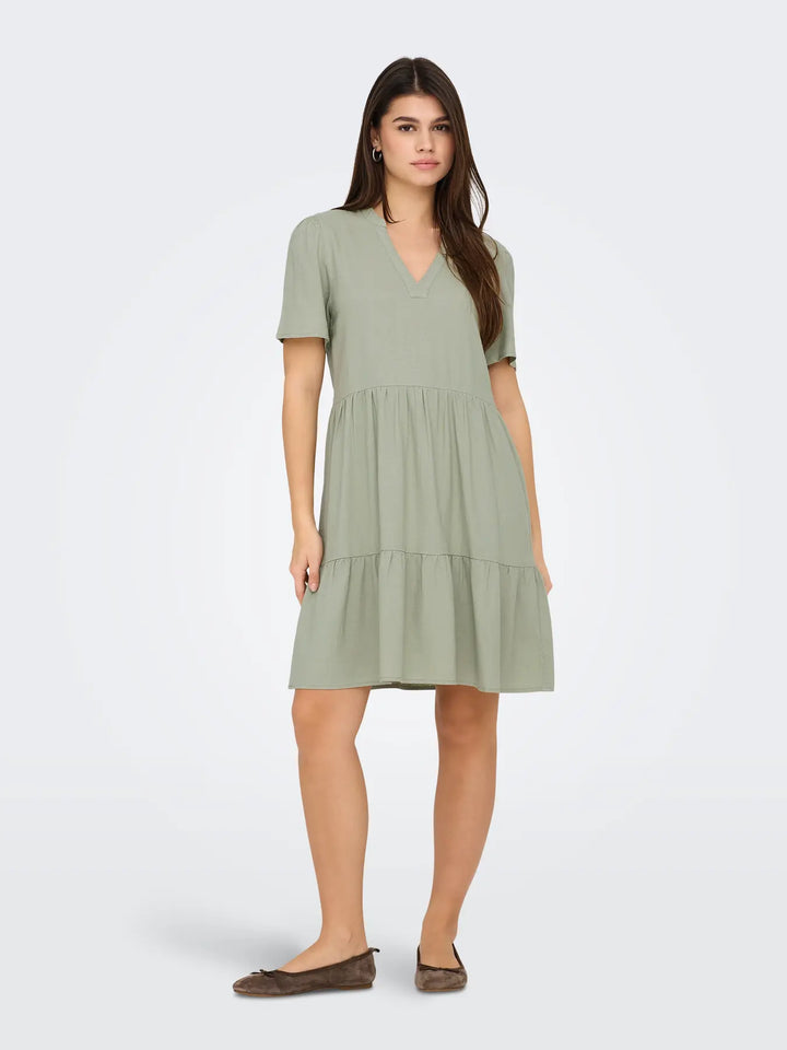 Tiri-Caro Linen Dress
