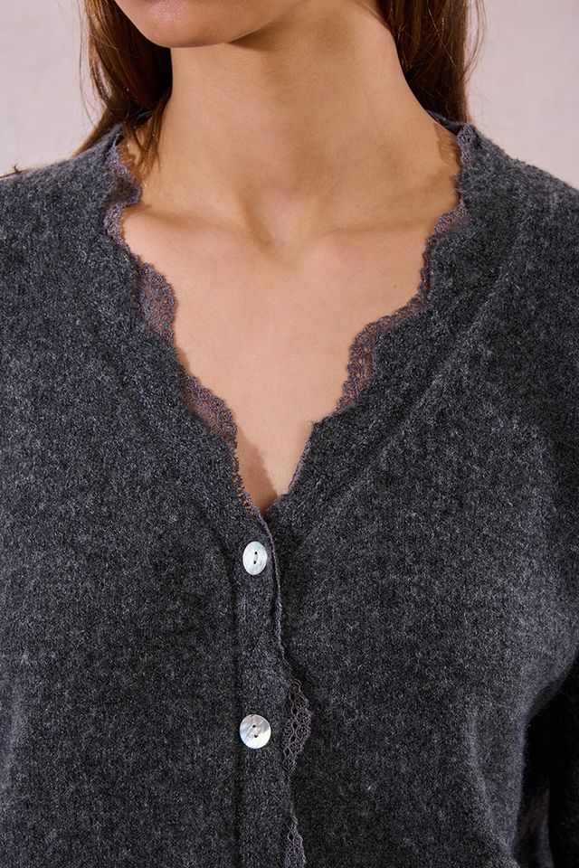 Lace Detail Cardigan