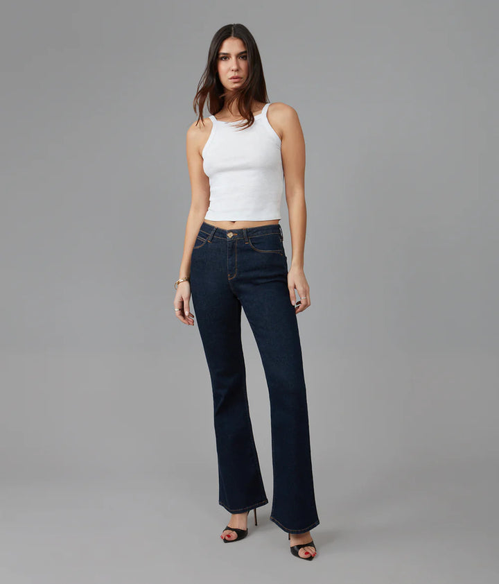 Alice Dark Rinse Blue Flare Jeans