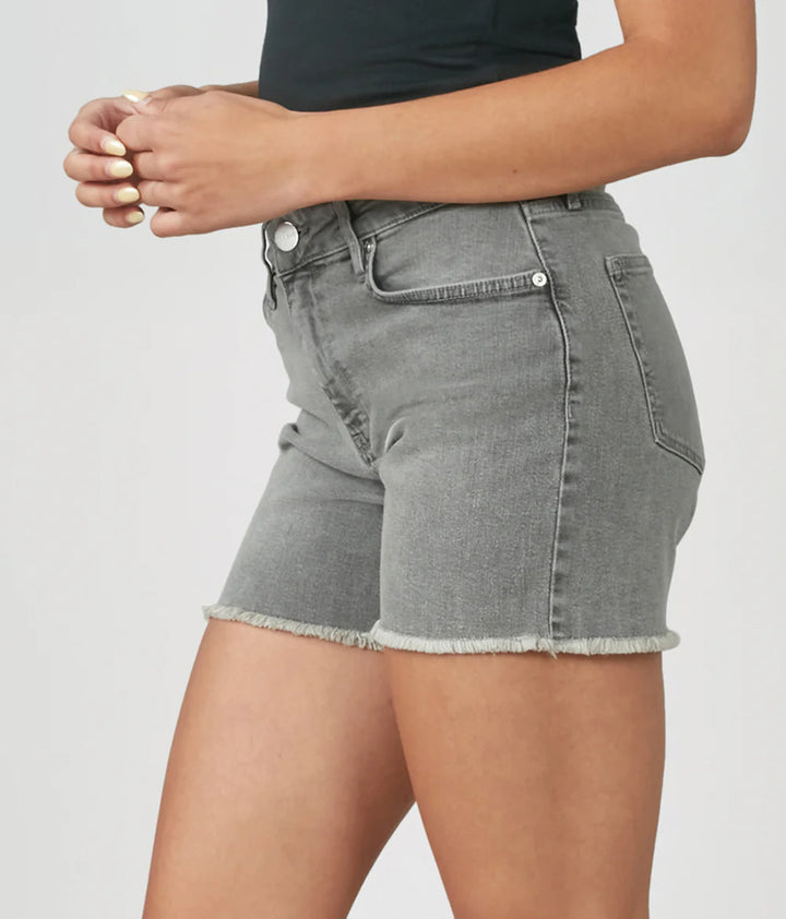 Liana Denim Shorts - Mid Ash Raw Hem