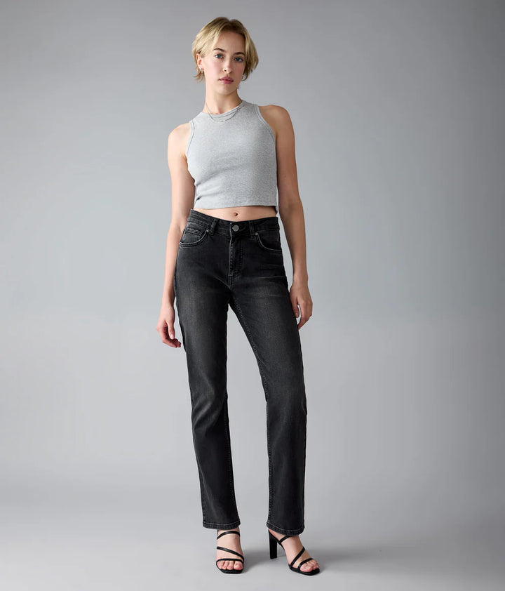 Denver Straight Jeans - Black Ash