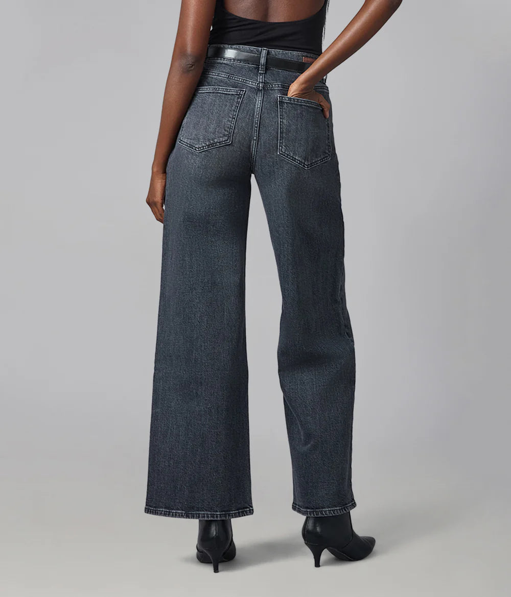 Colette Wide Leg Jeans - Grit Gray
