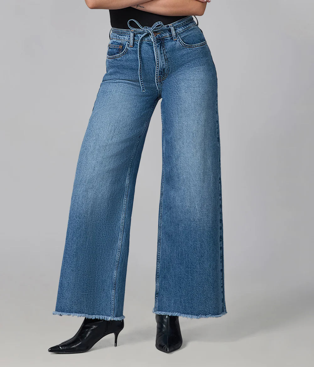 Milan Wide Leg Jeans - Divine Blue