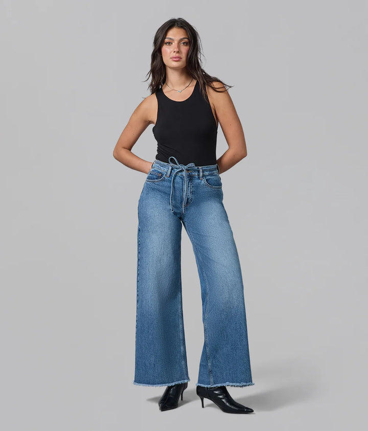 Milan Wide Leg Jeans - Divine Blue