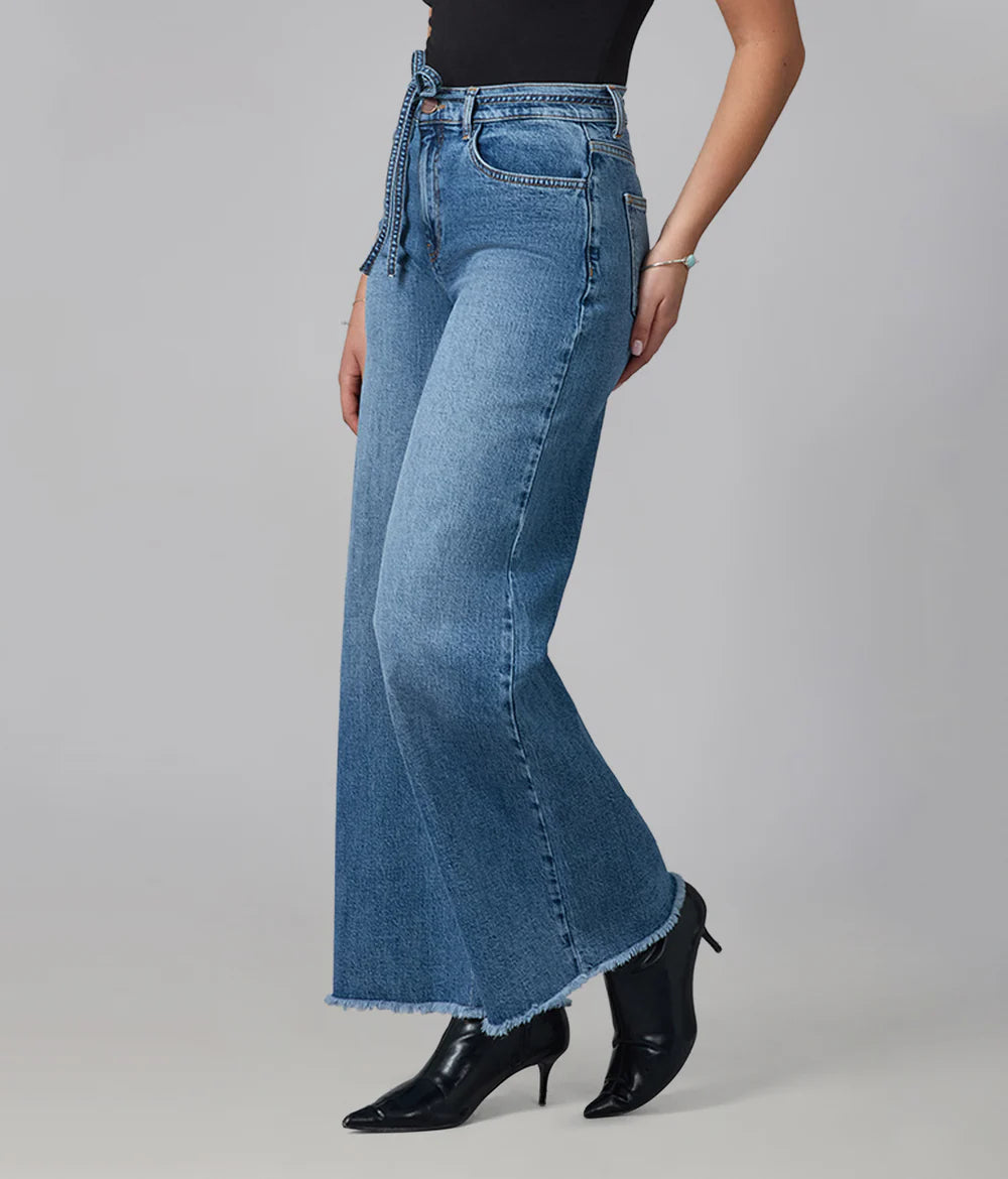 Milan Wide Leg Jeans - Divine Blue