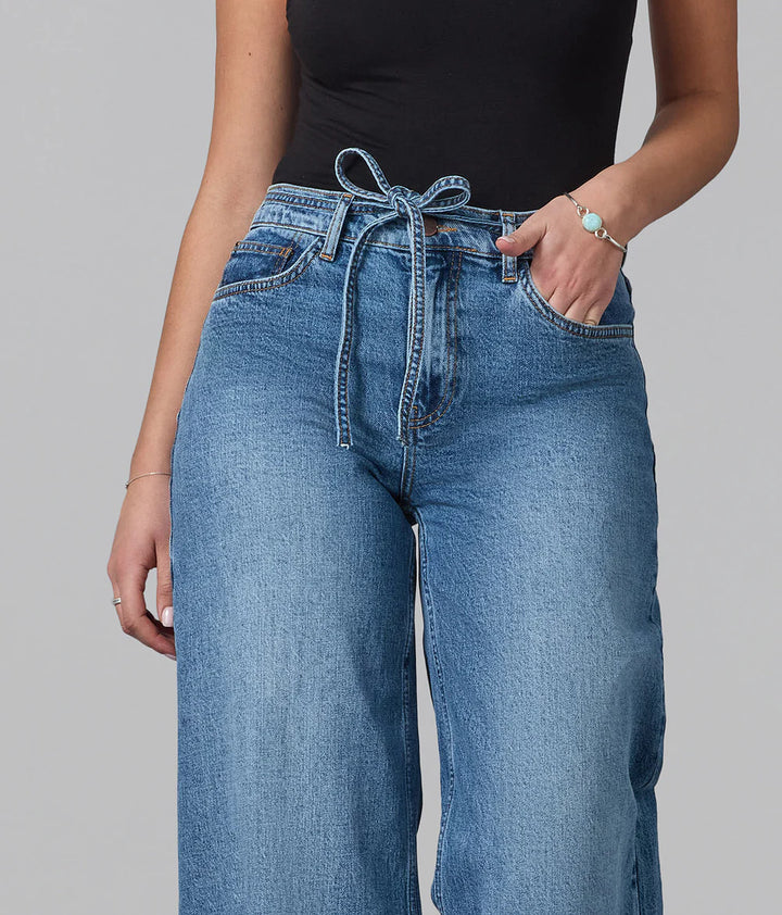 Milan Wide Leg Jeans - Divine Blue