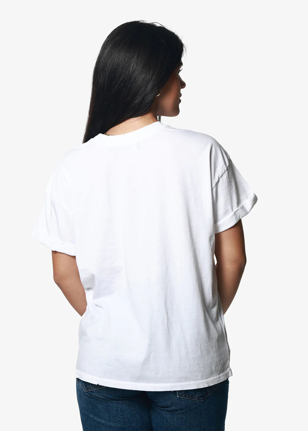 Nashville Rider Boyfriend Tee - White
