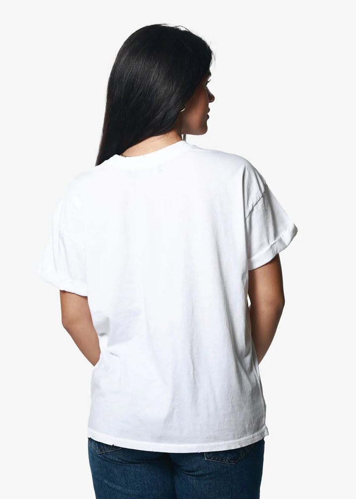 Nashville Rider Boyfriend Tee - White