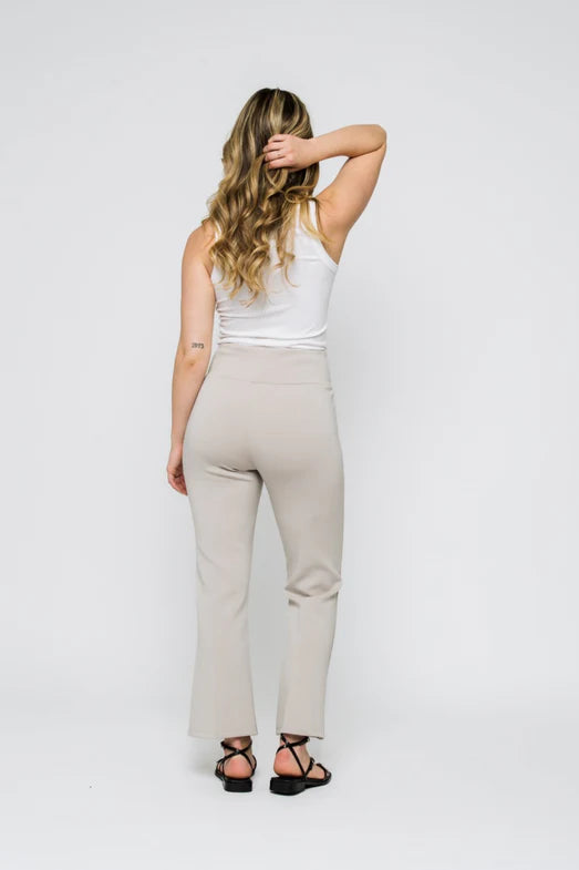 Allie Cropped Pants - Stone