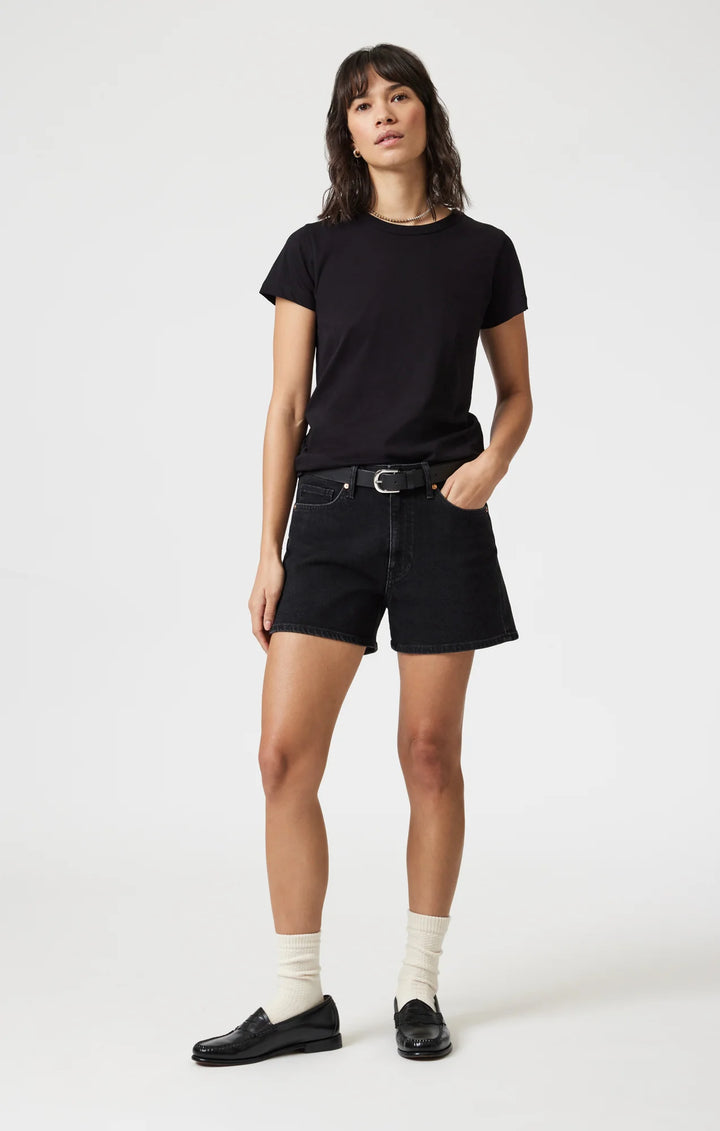 Heidi Dark Smoke Denim Shorts