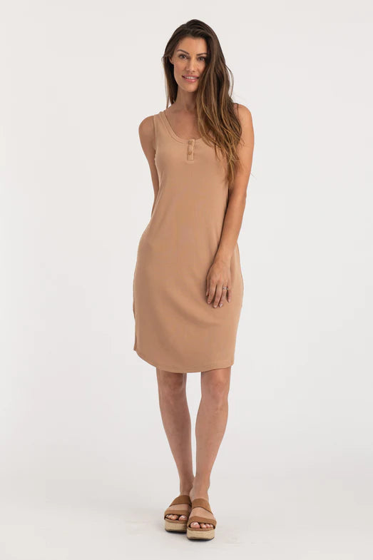 Livvie Tank Dress- Sand