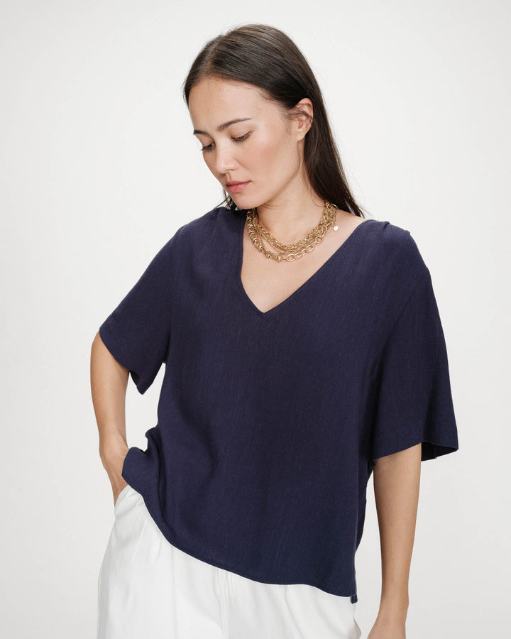 Violon Top - Navy