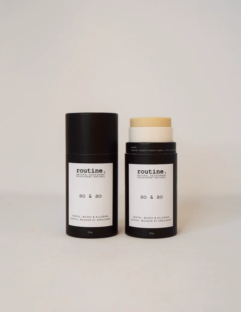 Routine Natural Deodorant - So & So STICK (Baking Soda Free)