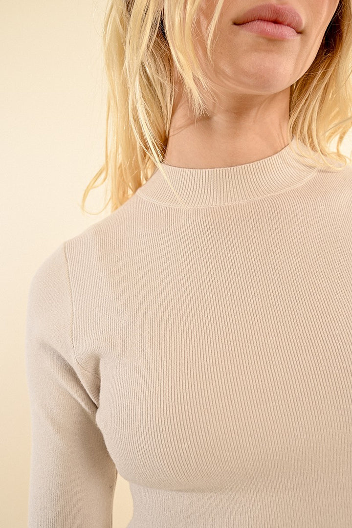 Beige Sweater Tee