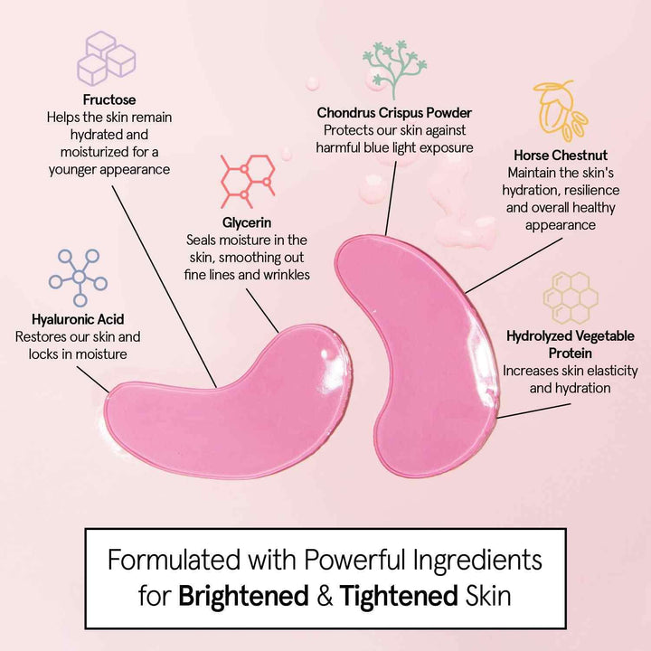 Pink Moisturizing Under Eye Masks (24 Pairs)
