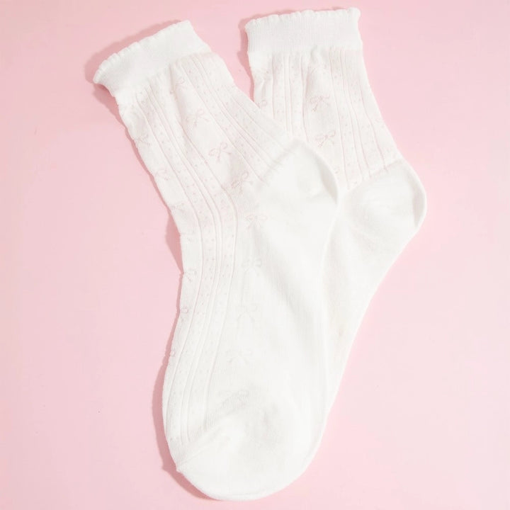 Subtle Bow Socks