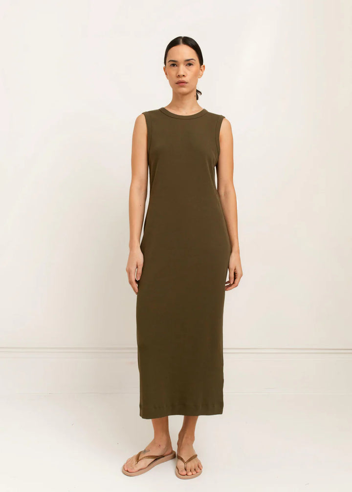 Camilla Midi Dress - Olive